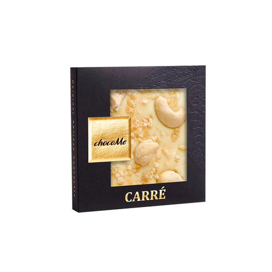 50B117 Chocolate Blanco con Ralladura de Limón Cristalizada, Anacardos y Vainilla Bourbon para Cava Chardonnay