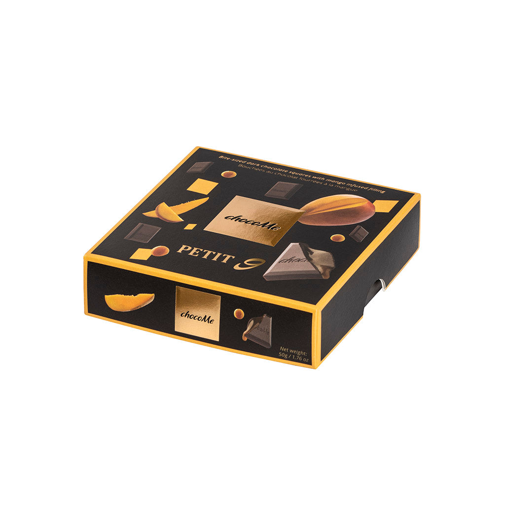 PT905 Bocaditos de chocolate negro rellenos de mango  50g
