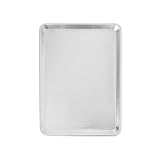 Nordic Ware 43100 Naturals - Bandeja de aluminio para hornear con conductividad térmica superior, fabricado en los Estados Unidos, color plateado