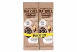 Pack 2x Cacao & Nuts Chocolate Negro Natruly 50 g | 2 Bolsas de 50 g (Total 100 g) | Cacahuetes Recubiertos de Chocolate Negro | Snack Crujiente Tipo Conguitos