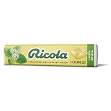 Ricola - Caramelos Sabor Limón Melisa, Formato Stick, 31,5 g | Refresca, Suaviza la Garganta, 13 Hierbas Suizas, Sabor Limón Melisa, Fácil de Llevar, Formato Stick, 31,5 g