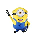 PartyDeco® FB328 Globo de papel de aluminio Minion Mel 72 x 64 cm, globo XXL para helio o aire, globos para fiestas de cumpleaños, globos de minions como decoración de cumpleaños