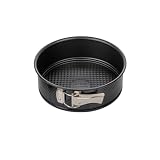 Zenker Black Metallic Molde Desmontable 20 cm 1 Fondo, Molde Reposteria, Molde Tarta o Molde Bizcocho en Acero con Revestimiento Antiadherente, Resistente hasta 230ºC, Color Negro, 20x6,5 cm, 1 ud.