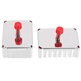 MOLUCKFU 2 Piezas Molde de Galletas 3d Resorte, Acero Inoxidable | Plata, Superficie Lisa sin Rebabas, para Masa Quebrada y Pudín, Fácil de Guardar Color Aleatorio