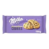 Milka Sensations Galleta con Pepitas de Chocolate con Leche, 156g | Galleta Milka con pepitas y relleno de chocolate con leche, para disfrutar en cualquier momento del día