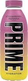 PRIME Hydration Strawberry Banana, Bebidas deportivas, Electrolitos mejorados para reponer líquidos, 250 mg de BCAA, vitaminas B, antioxidantes, bajo contenido en azúcar, 500 ml (Paquete de 6)