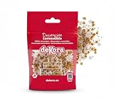 dekora – Sprinkles de Navidad 100g, confeti de azúcar comestible en blíster, decoraciones dulces en forma de estrellas, copos de nieve y bolitas, tartas, galletas y cupcakes