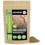Alpi Nature Anis Orgánico en Grano 250g, Semillas de Anís Enteras para Té de Anís y Cocina