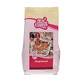 FunCakes Preparado para Gingerbread, 500 g | Preparado para Gingerbread, Ideal para Casas de Jengibre y Galletas de Navidad, Fácil de Preparar