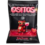 OSITOS Gin Tonic fresa - Cocktail comestible. Cada bolsa equivale como un cubata en volumen de alcohol.