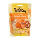 Wilton Candy Melts, Orange, 125 g | Gotas para Fundir, Cubrir y Decorar, Para Pasteles, Cake Pops, Bombones, Galletas y Decoración de Tartas