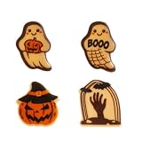 dekora - Decoración Tarta Halloween de Chocolate, 32 Figuras Comestibles