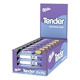 Milka Tender, Barritas de Bizcocho con Relleno de Leche, 21 x 37 g | Barrita Milka de bizcocho rellena de leche y cubierta de chocolate con leche, para disfrutar en cualquier momento del día