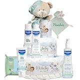 Mababyshop Tarta de Pañales Bebé Doudou Osito Personalizado (Verde)