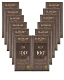 Pack 12x Chocolate Negro Perú 100% Bio 75g | Blanxar | Tabletas de Chocolate Ecológico | Sin Azúcar Añadido | Apto para Veganos