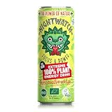 Nightwatch Bebida Energética Natural, 100% Vegetal, Sin Azúcar, Lata 250 ml – Pack de 24