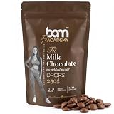 BAM Pepitas de Chocolate con Leche Sin Azúcar 250 g – Chocolate para Fundir – 31.5% Cacao – Edulcorantes Naturales