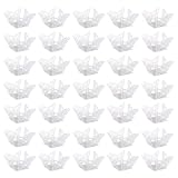 Papel de envoltura de trufa de chocolate, 50 unidades, diseño de mariposa, hueco, para suministros de boda, fiesta, embalaje de chocolate, cajas de postre