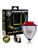 SPACE TROMPOS - Neptuno Roller Acero INOX, Rojo, Incluye Cuerda y Packaging
