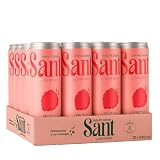 Santiveri - SANT Smart Drink, Bebida con Zumo Natural de Frutas y Fibra Prebiótica, Bajo en Calorías, Sin Azúcares, Ni Edulcorantes Artificiales - 12 Latas x 330 ml (Pack de 12, Frutos Rojos)