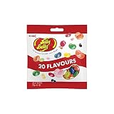 Jelly Belly Beans Grajeas con 20 Sabores Surtidos, Caramelos Masticables en Forma de Judías - 1 Bolsa de 70 gramos