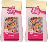FunCakes Preparado para Galletas: Fácil de Usar, Crujientes y Galletas con Un Toque de Frescura, Perfectas para Decorar con Fondant o Glasa Real, Halal. 500 G. 500 g (Paquete de 2)