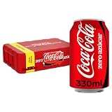 Coca-Cola Zero Azúcar Refresco de Cola Pack 24 x 330 ml | Bebida de cola sin azúcar, bajo en calorías, excelente para casa, fiestas y reuniones