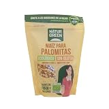 NaturGreen - Granos de Maíz para Palomitas, 400 g, para Palomitas Crujientes, Fuente de Fibra, Sin Gluten ni Azúcares Añadidos, Apto para Veganos
