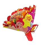 CHUPA CHUPS Flower Bouquet, Caramelo con Palo Surtidos, Pack 19 Piruletas