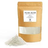 ERBOTECH, Agar Agar, Gelatina Alimentaria en Polvo, Gelificante 100% Vegetal para la Preparación de Postres, Cremas y Postres, Vegano, 100 gr