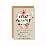 Gemejutor Tarjeta De Cumpleaños En Español con sobre, Diseño De Oso Dulce Feliz Cumpleaños, Tarjeta con Mensaje De Felicitación