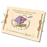 HOWAF Tarjeta de Graduaci¨®n de Madera, Sobre Portamonedas Regalo de Graduaci¨®n, Regalos y Gadgets Divertidos para Graduaci¨®n, Tarjeta de Felicitaci¨®n con Sobre para Mujer y Hombre