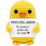 Pato del Amor – Regalo Aniversario para Pareja, Novia o Novio | Regalo Romántico y Divertido, Detalle de San Valentín, Cumpleaños, Sant Jordi | Peluche Hecho a Mano (Pato-da la Vida - 7 cm de alto)