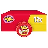 Hubba Bubba chicle de fresa en cinta, Pack 12u. x 180cm | Pack de chicles de 12 rollos. Ideal para compartir, regalar o tener siempre un buen aliento.