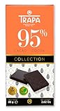 TRAPA COLLECTION | Tableta de Chocolate Negro 95% Cacao | Sin Gluten | Tableta de 80 g