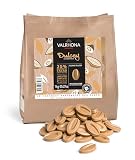 Valrhona Premium French Baking Blonde Chocolate Discs (Fèves) Dulcey 35% Cacao, notas de caramelo cremoso y galleta, fáciles de derretir y de templado, cremoso, equilibrado, para glasse cremoso
