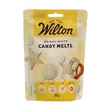 Wilton Candy Melts, Bright White, 125 g | Gotas para Fundir, Cubrir y Decorar, Para Pasteles, Cake Pops, Bombones, Galletas y Decoración de Tartas
