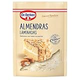 DR. OETKER Almendras Laminadas, Almendras Peladas y Laminadas con Corte Fino, Ingrediente para Recetas Dulces y Saladas - Envase, Bolsa Doypack con Zip, 125g