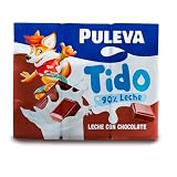 Puleva Tido - Batido de Cacao Slim, Rico en Calcio, Proteínas y Vitamina D, Sin Gluten - Pack 6x200ml