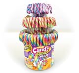 Candy Cane - Bastones de caramelo de Navidad - Garrotas - bote 100 unidades (Multicolor/Arcoiris)