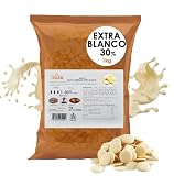 Cobertura Chocolate Blanco Trapa - 1kg Chocolate Blanco con 30% Cacao - Gotas de Chocolate - Choco White Extra