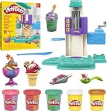 Play-Doh Hasbro Heladería Multicolor, Juego de Comida, 5 Botes de Plastilina de Colores, Manualidades para Niños y Niñas a Partir de 3 Años, Juguete Creativo, Moldes de Helado