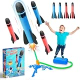 HappyGoLucky Juguetes Niños 3 4 5 6 7 Años, Cohete Juguete Juegos Aire Libre Regalo Niño 3-8 Años Juegos Jardin para Niños Exterior