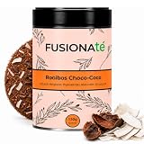 FUSIONATE Rooibos Cacao y Coco 150g | Alternativa Chocolate Caliente | Infusión Dulce y Aromática | Sin Cafeína | Mezcla Premium a Granel | Elaborada en España