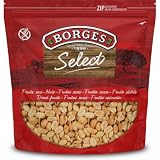 Borges Selección - Cacahuetes Pelados Fritos y Salados, 1 kg | Frutos Secos Ideal para Aperitivos y Snacks, Fuente de Fibra y Energía.