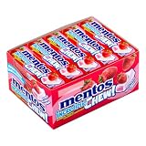 MENTOS Incredible Chew Fresa, Caramelos Masticables Textura Elástica 20 uds