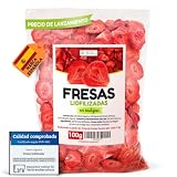 Detox Organica Fresas Liofilizadas sin Azucar en Rodajas 100g – 100% Fresas | Fruta Crujiente para Snack, Yogur, Muesli, Postres – Vegano, Sin Aditivos