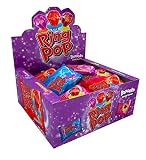 Ring Pop, paquete variado de fiesta envuelto individualmente, 24 piruletas de sabores surtidos, frambuesa azul, fresa, cola y grosella negra
