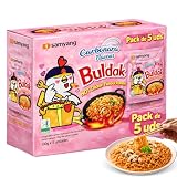 Análisis y comparación de dulces y chocolates con toques de buldak ramen y carbonara