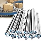 Polea de Descarga para transportador de Rodillos, transportador de Rodillos de Acero Inoxidable Duradero (1' de diámetro, 700 mm/27,5') - Solución Ligera para Aplicaciones eficientes de Mani